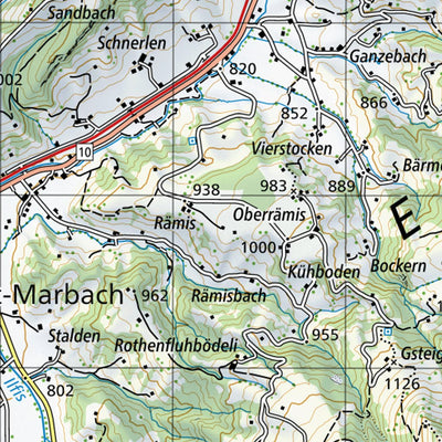SwissTopo Escholzmatt, 1:50,000 digital map