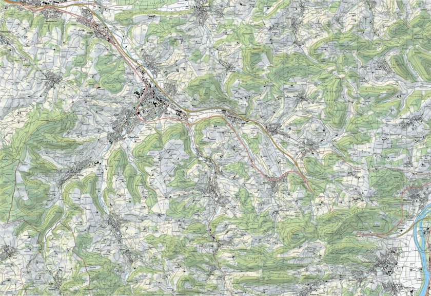 Frick, 1:25,000 Map by SwissTopo | Avenza Maps