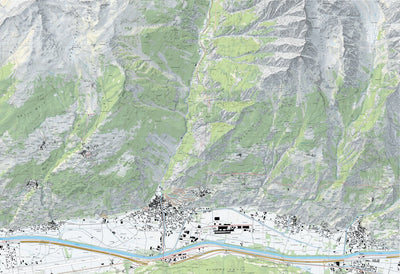 SwissTopo Gampel, 1:10,000 digital map