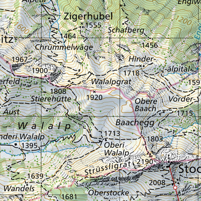 SwissTopo Gantrisch, 1:50,000 digital map