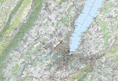 SwissTopo Genève, 1:50,000 digital map