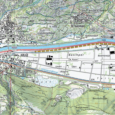 SwissTopo Gex, 1:25,000 digital map