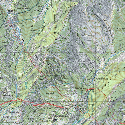 SwissTopo Gex, 1:25,000 digital map