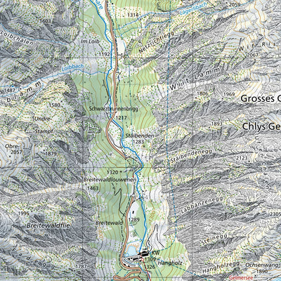 SwissTopo Grindelwald, 1:25,000 digital map