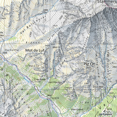 SwissTopo Gross Litzner, 1:25,000 digital map