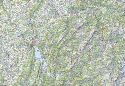 SwissTopo Haute-Savoie, 1:100,000 digital map