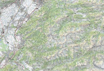 SwissTopo Hoher Freschen, 1:50,000 digital map