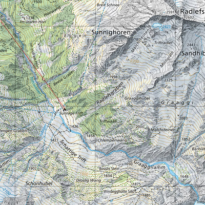 SwissTopo Innertkirchen, 1:25,000 digital map
