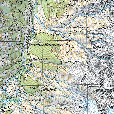 SwissTopo Jungfrau, 1:50,000 digital map