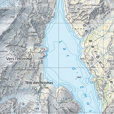 SwissTopo Lago di Poschiavo Süd, 1:25,000 digital map