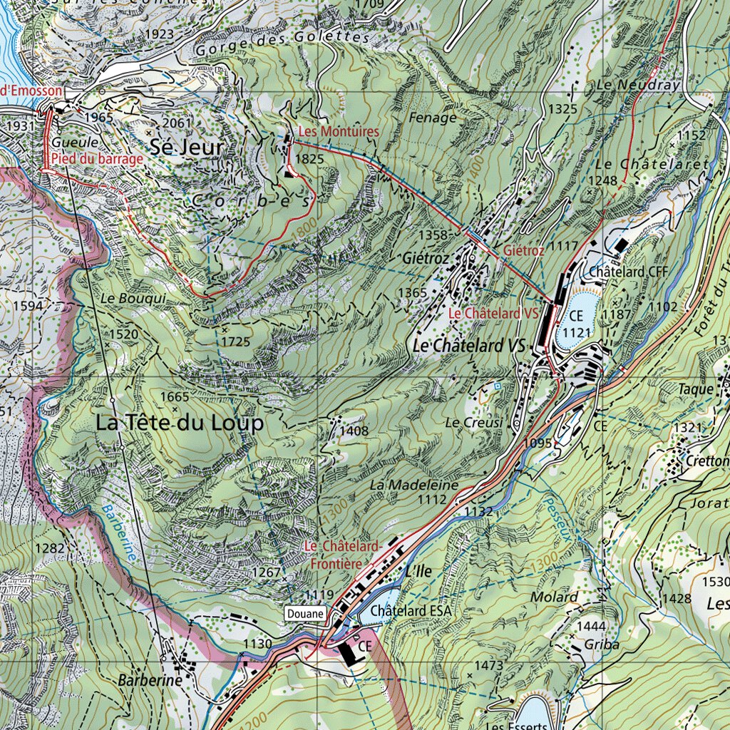 Lago di Poschiavo Süd, 1:25,000 Map by SwissTopo | Avenza Maps