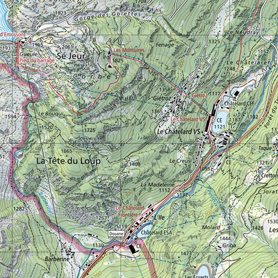 SwissTopo Lago di Poschiavo Süd, 1:25,000 digital map