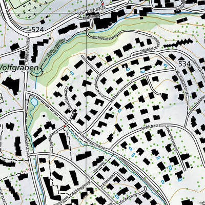 SwissTopo Langnau am Albis, 1:10,000 digital map