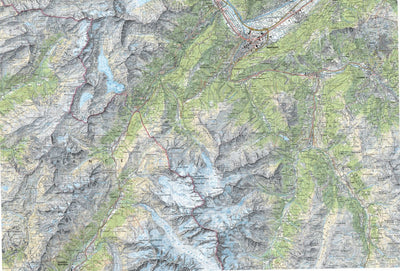 SwissTopo Martigny, 1:50,000 digital map