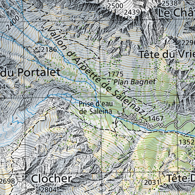 SwissTopo Martigny, 1:50,000 digital map