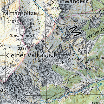 SwissTopo Montafon, 1:50,000 digital map