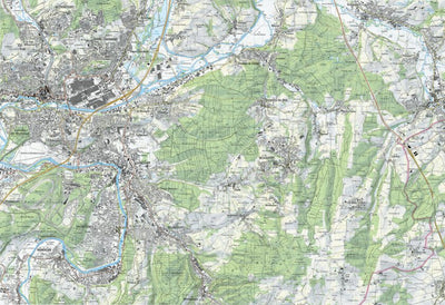 SwissTopo Montbéliard, 1:25,000 digital map