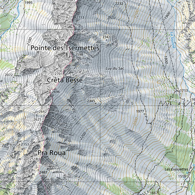 SwissTopo Monthey West, 1:25,000 digital map