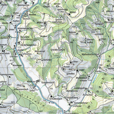 SwissTopo Muotatal, 1:25,000 digital map