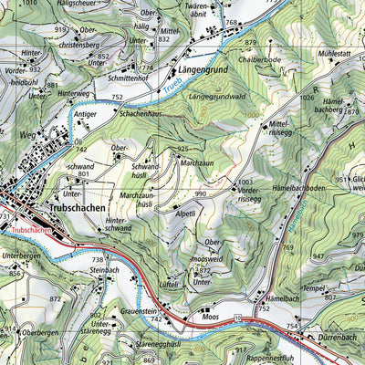 SwissTopo Muotatal, 1:25,000 digital map