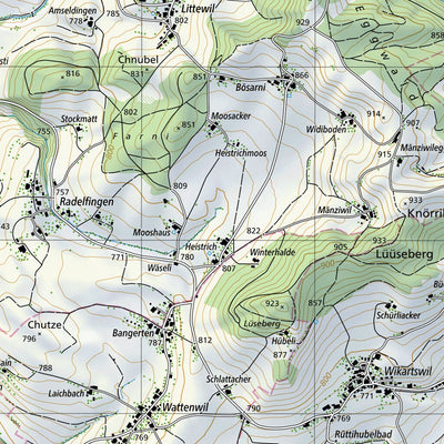 SwissTopo Murten / Morat, 1:25,000 digital map