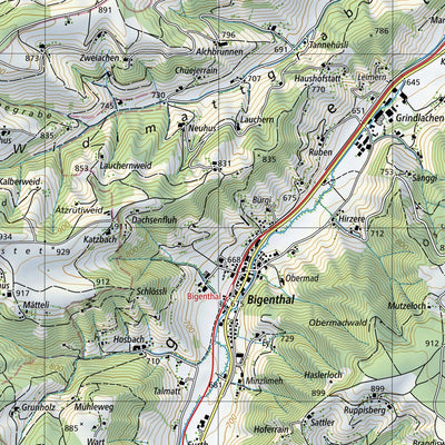 SwissTopo Murten / Morat, 1:25,000 digital map