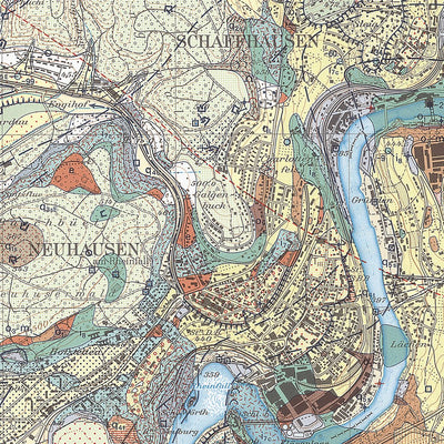 SwissTopo Neunkirch, 1:25,000 GA digital map