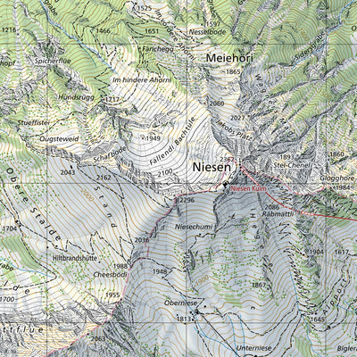 SwissTopo Niesen, 1:25,000 digital map