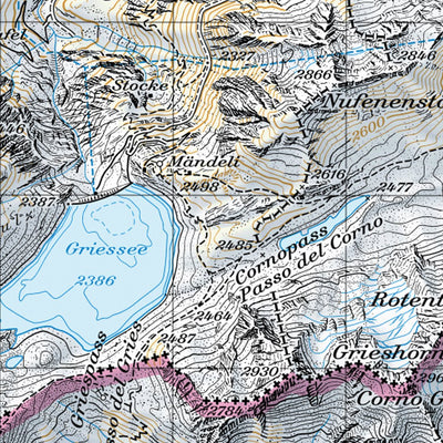 SwissTopo Nufenenpass, 1:50,000 digital map