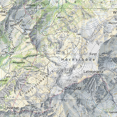 SwissTopo Oberalppass, 1:25,000 digital map