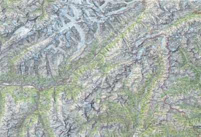 SwissTopo Oberwallis, 1:100,000 digital map