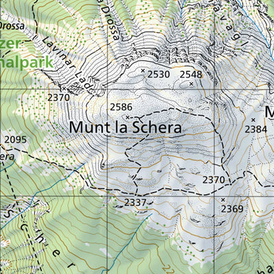 SwissTopo Ofenpass / Pass dal Fuorn, 1:50,000 digital map
