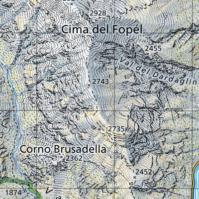 SwissTopo Ofenpass / Pass dal Fuorn, 1:50,000 digital map