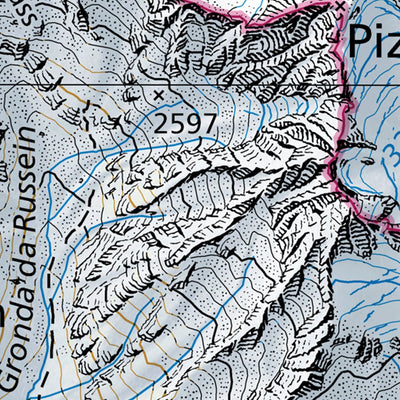 SwissTopo Panixerpass, 1:100,000 digital map