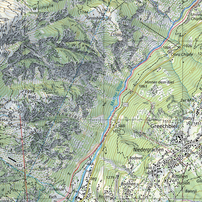 SwissTopo Passo San Jorio, 1:25,000 digital map