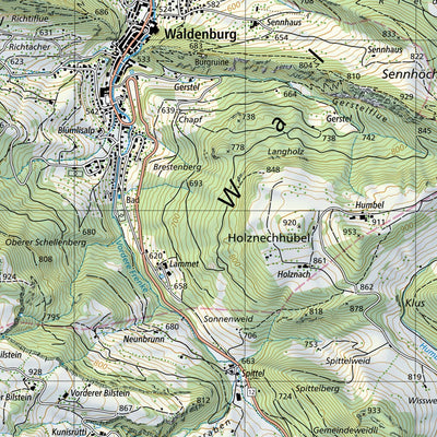 SwissTopo Passwang, 1:25,000 digital map