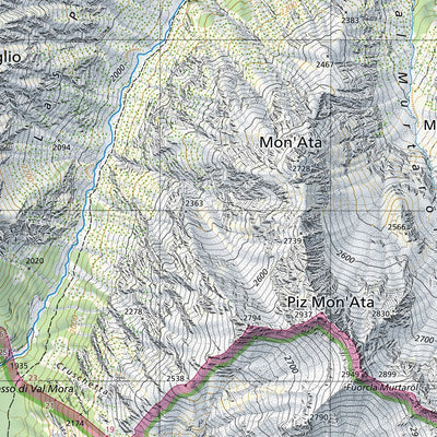 SwissTopo Piz Quattervals, 1:25,000 digital map