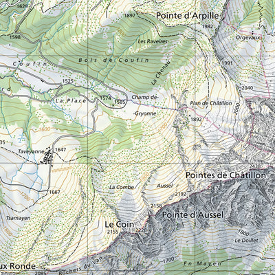 SwissTopo Raron, 1:25,000 digital map