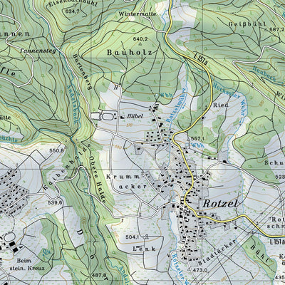 SwissTopo Rheinfelden, 1:25,000 digital map