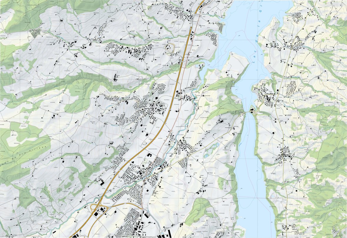 Riaz, 1:10,000 Map by SwissTopo | Avenza Maps