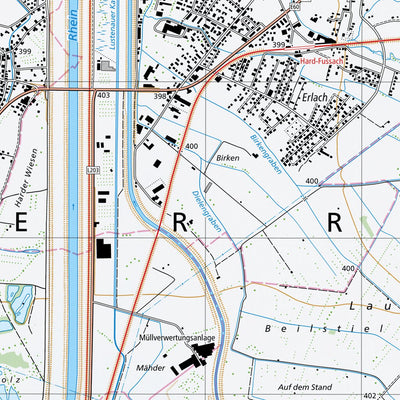 SwissTopo Rorschach, 1:25,000 digital map