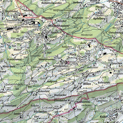SwissTopo Rorschach, 1:25,000 digital map