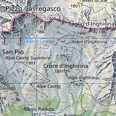SwissTopo Roveredo, 1:50,000 digital map