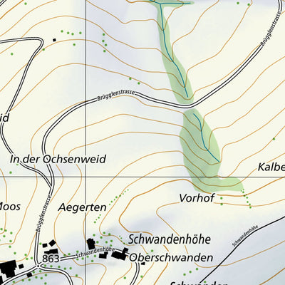 SwissTopo Rüeggisberg, 1:10,000 digital map