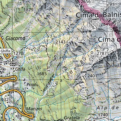 SwissTopo San Bernardino, 1:50,000 digital map