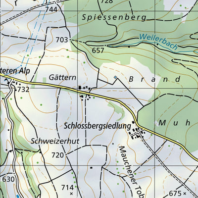 SwissTopo Schaffhausen, 1:50,000 digital map