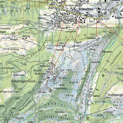SwissTopo Schüpfheim, 1:25,000 digital map