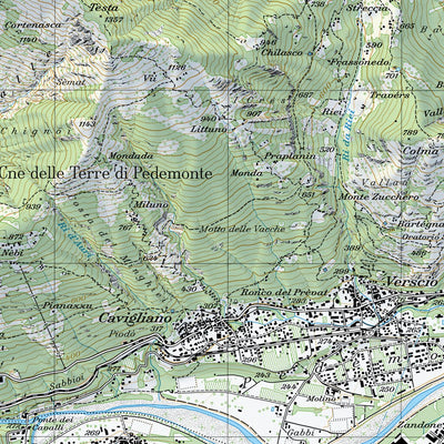 SwissTopo Sembrancher, 1:25,000 digital map
