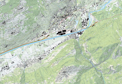 SwissTopo Sierre, 1:10,000 digital map