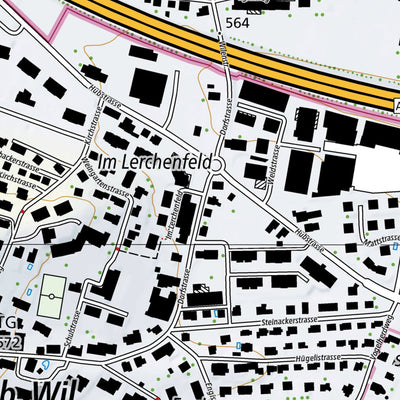 SwissTopo Sirnach, 1:10,000 digital map